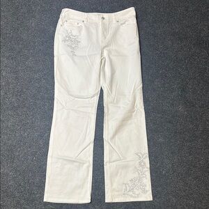 Embroidered Anne Taylor LOFT jeans